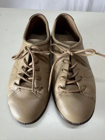 ecco 에코 소프트 브라운 가죽 컴포트 가죽 신발 경량 35