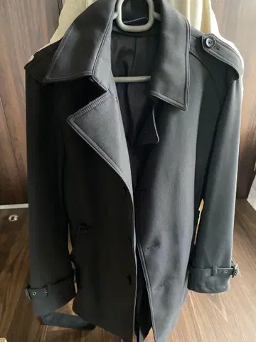 블랙 트렌치코트 (비즈니스, 정장용)