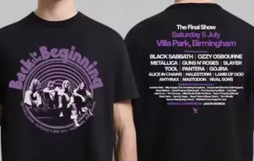BlackSabbath Back To The Beginning 셔츠 L