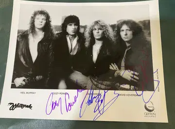 Whitesnake 친필 사인 사진 Whitesnake