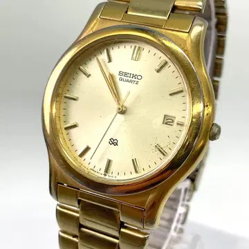 세이코 5Y22-7010 남성용 QZ 골드