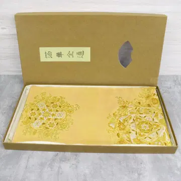 박화전통대 골드 꽃무늬 통패턴