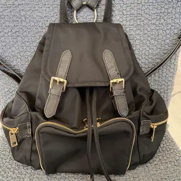 블랙 나일론 백팩 백팩