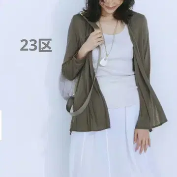 23구 멀티 기능 시어 숏 가디건 다크 브라운