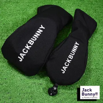Jack Bunny!! 골프 골프헤드커버 2세트 [ 블랙 ] 새상품!
