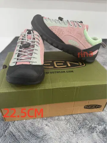 KEEN 아웃도어 신발 22.5CM 핑크/그린