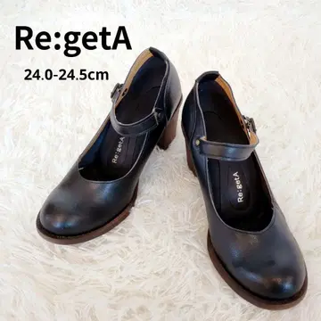 새상품급 Re:getA 리게타 힐 세레모니 펌프스 블랙 L 스트랩