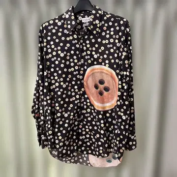 폴스미스 Paul Smith 단추 무늬 캐주얼 드레스 셔츠 블랙 M