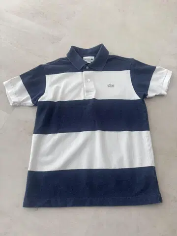 LACOSTE 스트라이프 피케 셔츠 반팔
