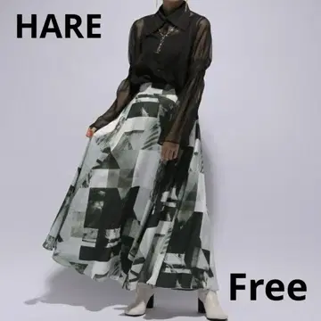 HARE PHOTO 콜라주 스커트 완판템 모노톤 가을