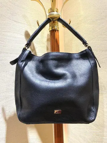 CARLOTA 블랙 가죽 숄더백 멕시코제