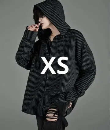 ADRER 오버사이즈셔츠파카 스트라이프