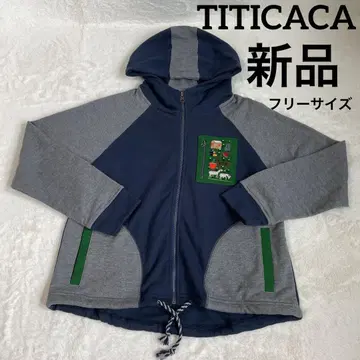 미사용 새상품 TITICACA 후드티 자수 프리