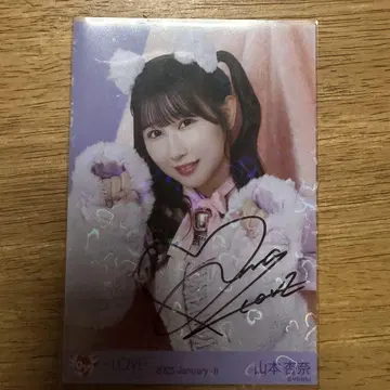 야마모토 안나 고양이 의상 친필