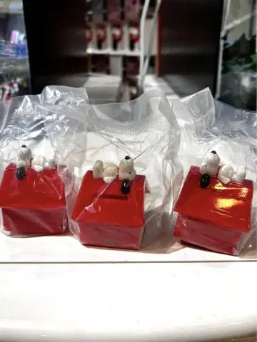 스누피 가챠 PEANUTS 스누피 미니 저금통 3개 세트