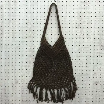 70's vibes 레트로 히피 웨스턴 구제 의류 프린지 니트 백