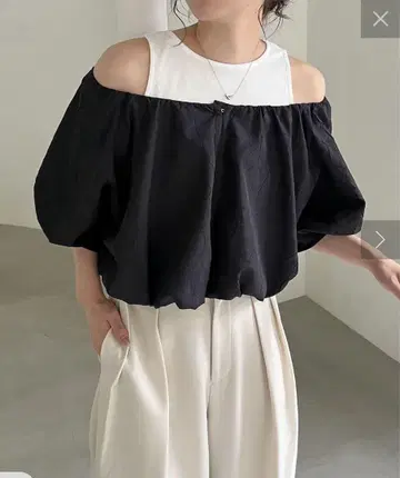 탱크 SET 오프숄더 블라우스