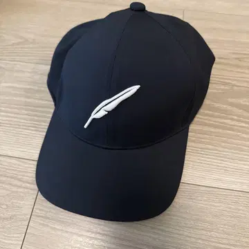 포틴 모자 블랙 깃털 자수 캡 프리 사이즈 새상품