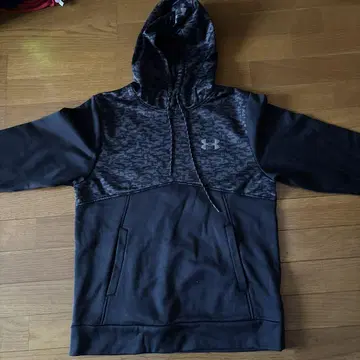 Under Armour 후드 부착 후드티 블랙/그레이
