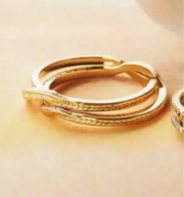 agete 2020 한정판 반지 기멜 반지 1개 k10 13호