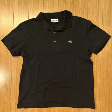 LACOSTE 블랙 피케 셔츠 US M