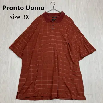 Pronto Uomo 60수 반팔 피케 셔츠 인도산 3X