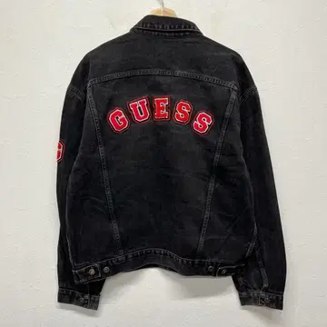 GUESS JEANS 게스 청바지 데님 자켓 와펜 데님 자켓