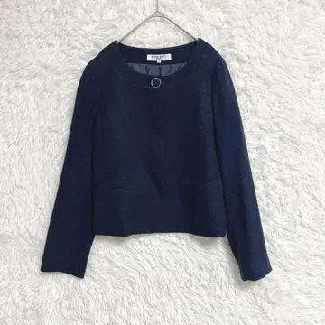 내추럴 뷰티 베이직 노카라 자켓 (M) 라메