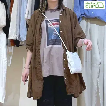 제품 염색 코튼 셔츠 원피스 studioCLIP