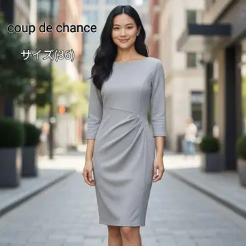 새상품급 coup de chance 카슈쿨풍 스트레치 원피스