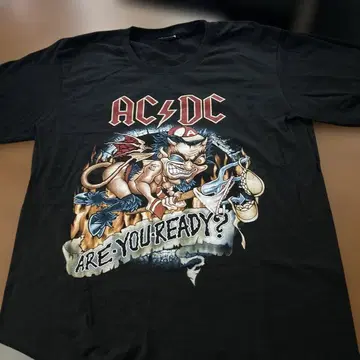 AC/DC 그래픽T셔츠 XL