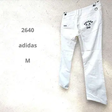 adidas 아디다스 골프 팬츠 1949 디자인 화이트 M 남성용