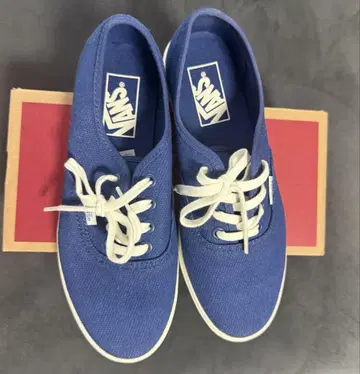 VANS Authentic Lowpro 데님 네이비 5.0 US