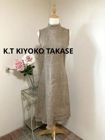 새상품급*K.T키요코타카세*일본제*린넨100%*원피스*M