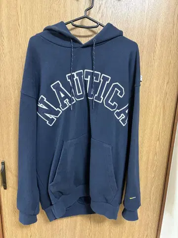 Nautica 네이비 후드티 후드 부착
