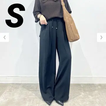 지유 GU 이번 시즌 완판 드레이프 와이드 팬츠z 블랙 S
