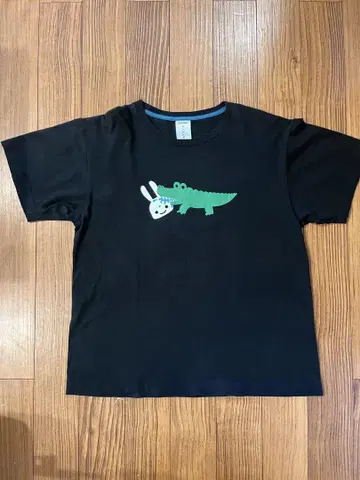 CUNE T셔츠 L 사이즈 블랙 토끼