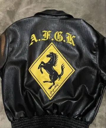 A.G.K 가죽 자켓 블랙 M 사이즈