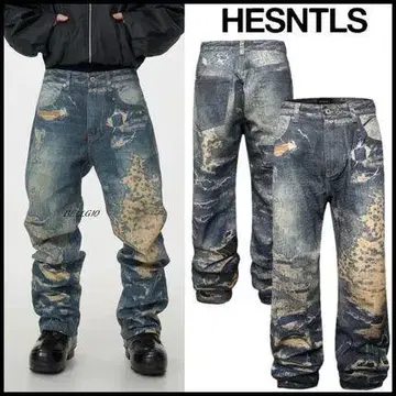 HESNTLS 배기 핏 데님 36inch