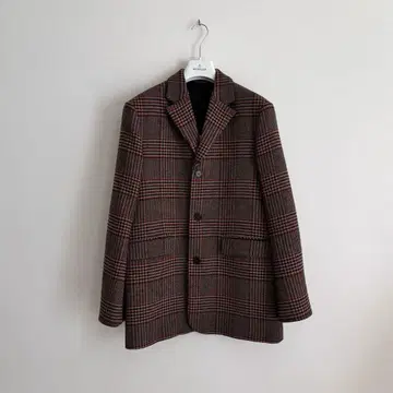 ZARA 브라운 격자 무늬 자켓 S 미사용품