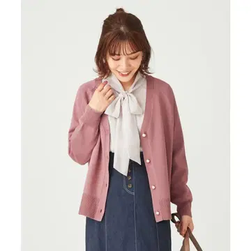 [ 미사용 새상품 ] anySIS V넥 미디 가디건