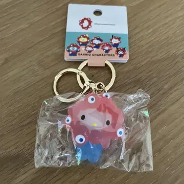 간사이 만박 산리오 나리키리 입체 마스코트 키티 클리어 컬러