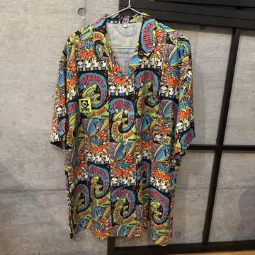 HIPANDA 컬러풀 올 패턴 셔츠 180/96A XL