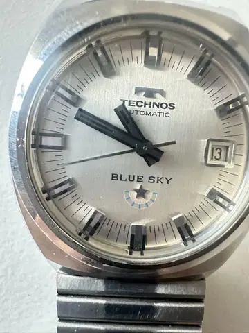 TECHNOS BLUE SKY 자동 손목시계