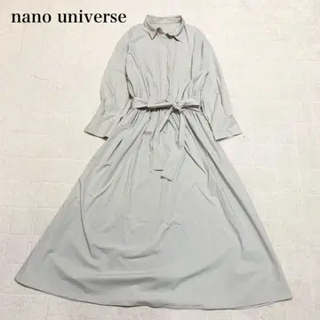 [ 새상품급 ] nano universe 허리 절개 셔츠 원피스