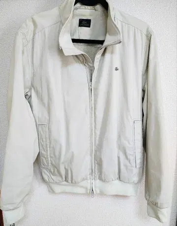 LACOSTE 탑 자켓 블루종 가슴 은색 로고 MENS M