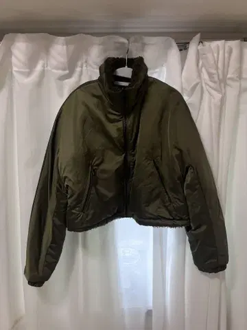 zara 리버서블 크롭 올리브 자켓