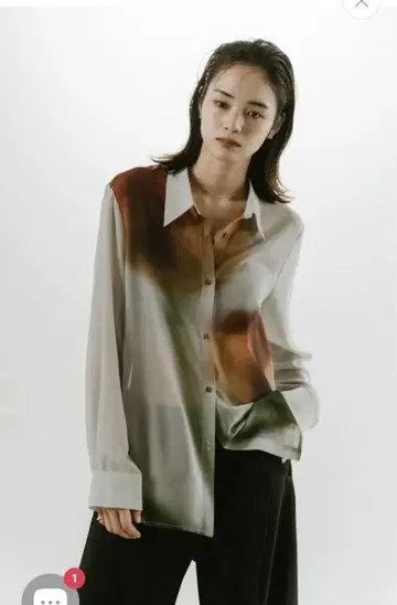 Knuth Marf flower print sheer shirt