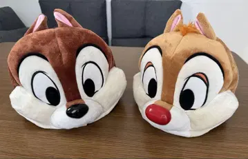 [ 중고 새상품급 ] 디즈니 칩과 데일 팬캡 2세트 봉제 인형 모자
