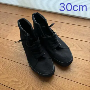 VANS SK8-hi [ 미사용 새상품 30cm ] 올 블랙 캠퍼스